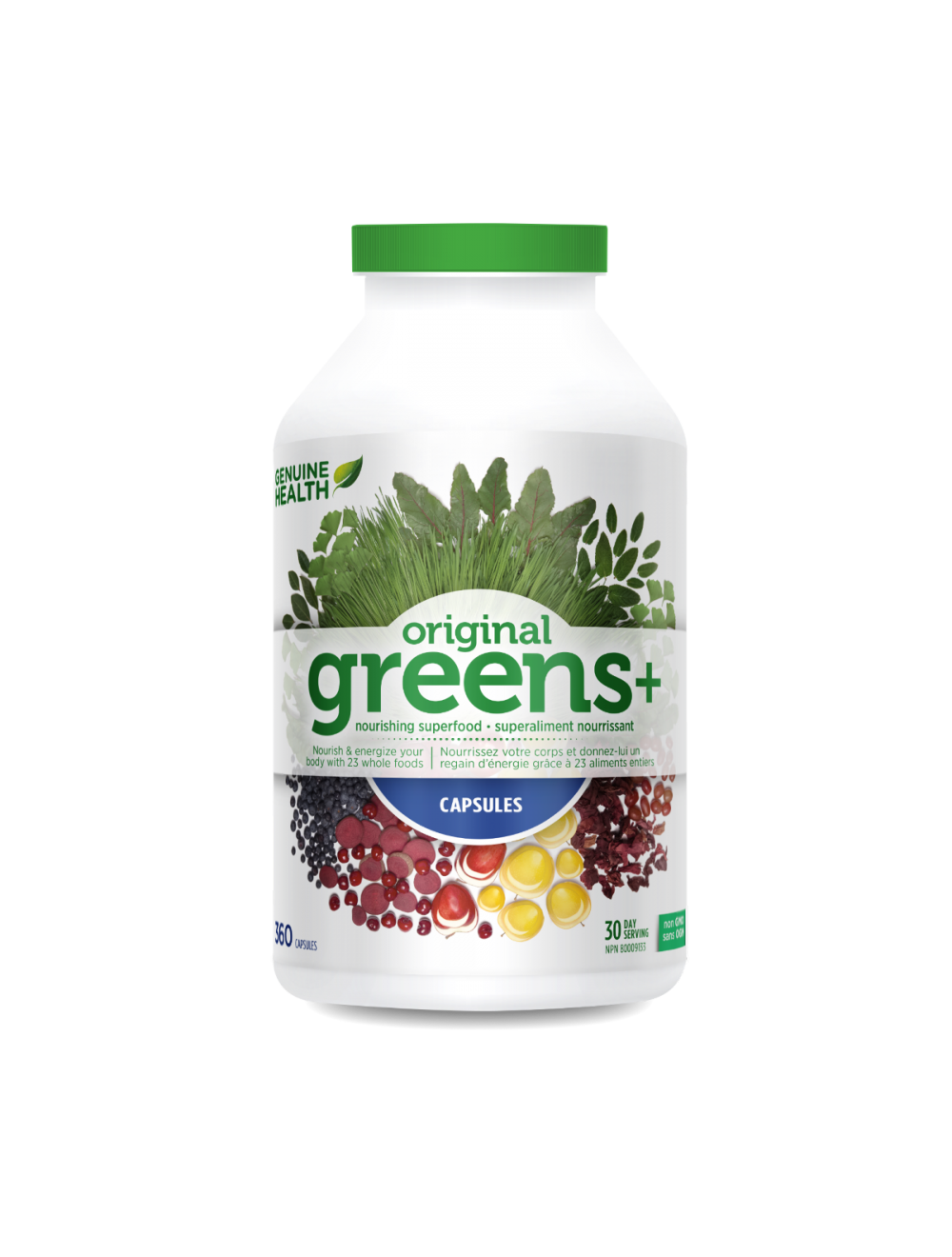 Genuine Health greens+ capsules