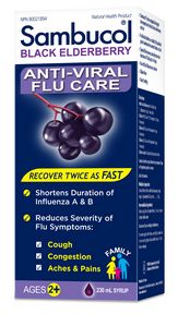 Sambucol - Extrait de baies de sureau noir anti-viral Famille - 230 ml