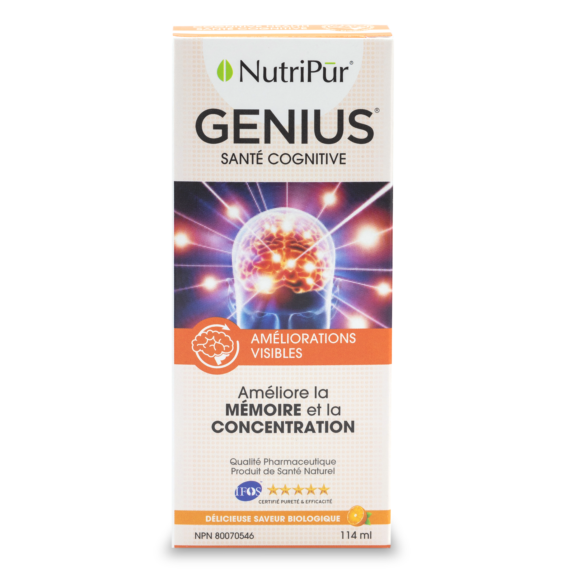 Genius Adulte - Nutripur - Mémoire et concnetration - TDAH/TDA adult - Déterioration cognitive