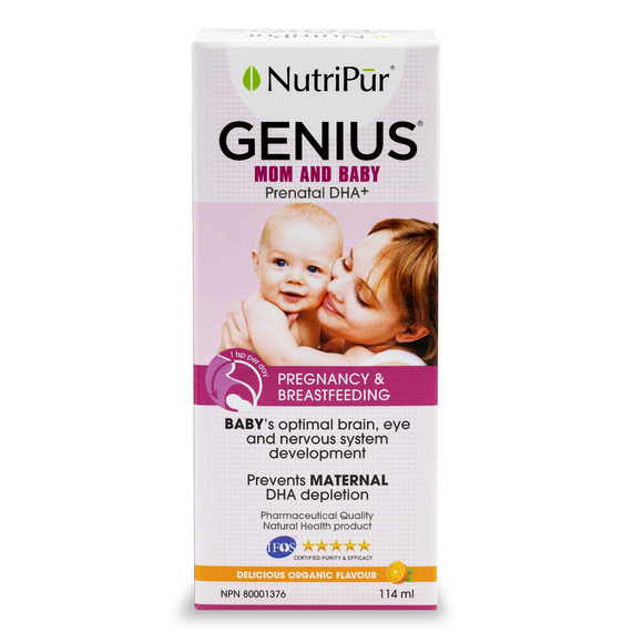 Genius Mom and Baby - Nutripur - pregancy and breastfeeding - prevents ADD/ADH in children - and maternal DHA depletion to prevent post-partrum