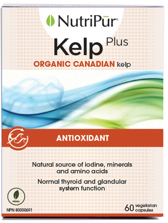 Kelp Plus - Nutripur - Antioxidnat - source of iodine, mineral and AA - normal thyroid and glandular system function - ORGANIC CANADIAN kelp