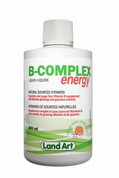 Land Art liquid B-complex 500 ml by Land art - Ebambu.ca natural health product store - free shipping <59$ 