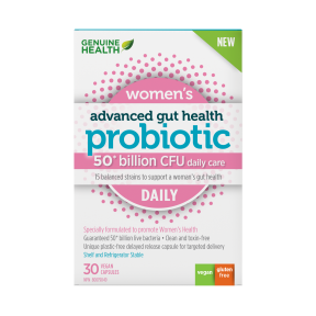 Genuine Health - Santé intestinale évoluée probiotique pour femmes AU QUOTIDIEN - 30 caps