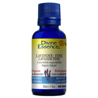 Divine Essence - Essential Oils - Lavender (organic) Fine - 30 ml - Ebambu.ca free delivery >59$