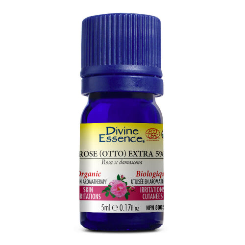 Divine Essence - Essential Oils - Pine - Rose (otto) Extra 5% (Organic) - Ebambu.ca free delivery >59$