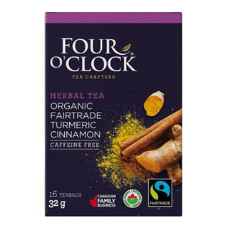Four O'Clock - Tisane curcuma cannelle biologique/équitable 16 sachets