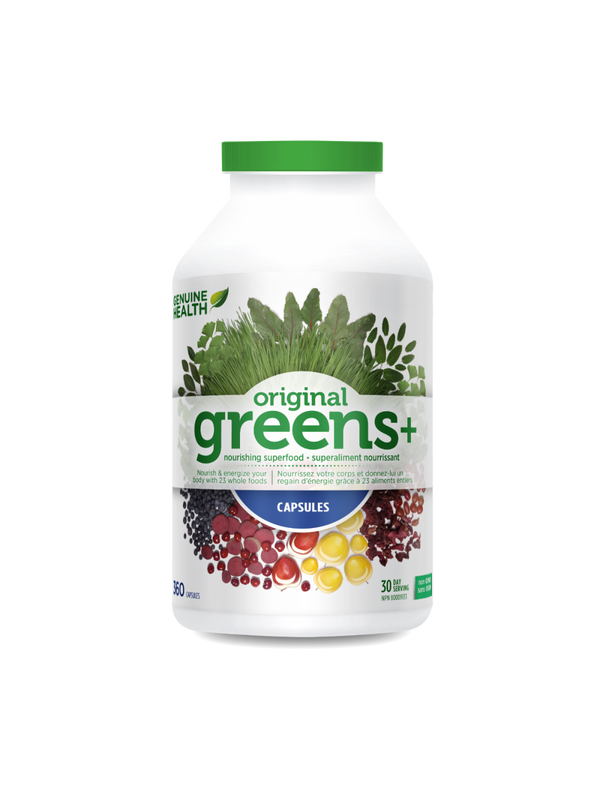 Genuine Health greens+ capsules