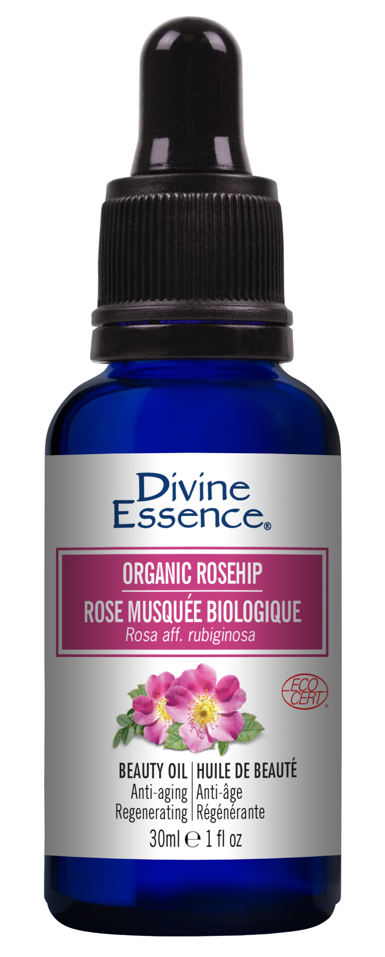 Divine Essence - Organic Rosehip 30mL by Divine Essence - Ebambu.ca natural health product store - free shipping <59$ 