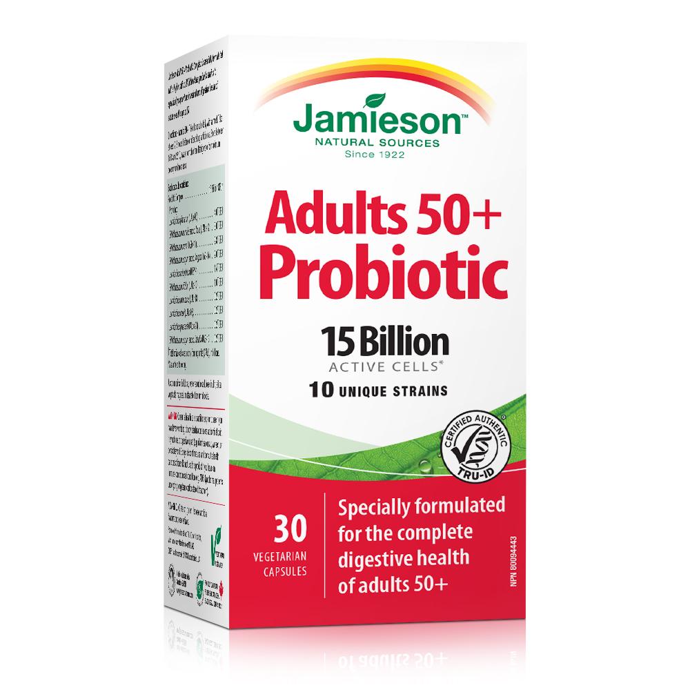 Jamieson -  Probiotic Complex Adults 50+ 30 caps - Ebambu.ca free delivery >59$