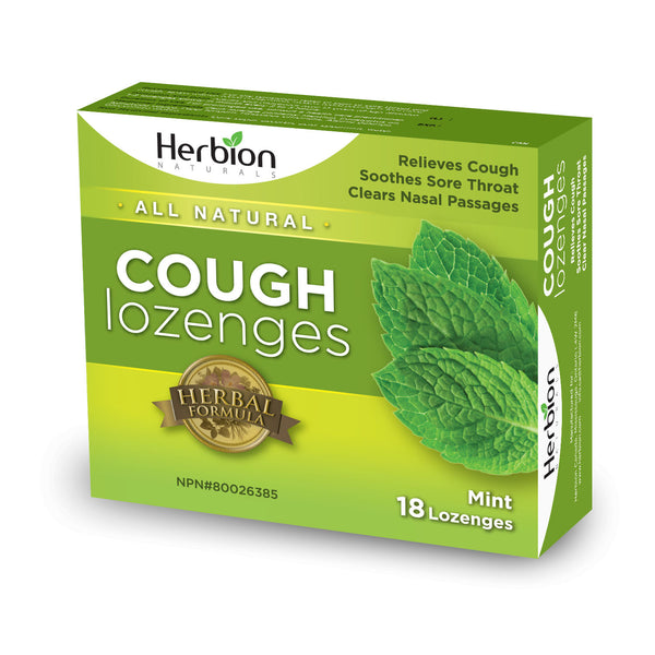 Herbion Natural Cough Lozenges- 18 lozenges by Herbion - Ebambu.ca natural health product store - free shipping <59$ 