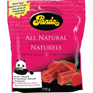 Panda - All Natural Raspberry Licorice 170g by Panda - Ebambu.ca natural health product store - free shipping <59$ 