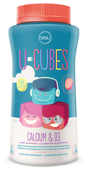 Sisu - U-Cubes Calcium & D3 120 gummies - Ebambu.ca free delivery >59$