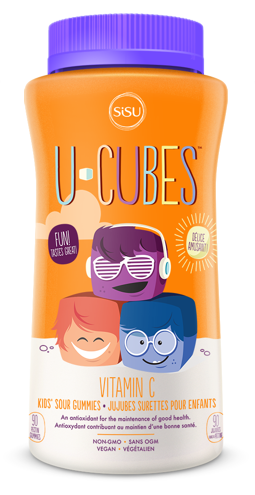 Sisu - U-Cubes Vitamin C 90 gummies - Ebambu.ca free delivery >59$