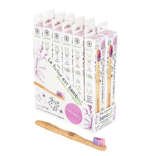 The Future is Bamboo - Kid Bamboo Toothbrush - Unicorn - Ebambu.ca free delivery >59$