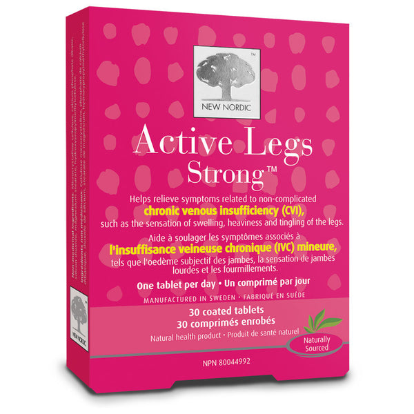 New Nordic Active Legs 30 tabs by New Nordic - Ebambu.ca natural health product store - free shipping <59$ 